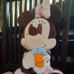 Sega 2003 Vintage Minnie Mouse with cute sandals Kawaii Rare Plush Collector Stuffed Toy  17in Very Good Condition.