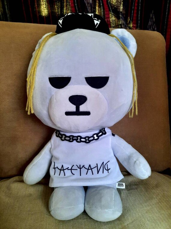Krunk X Bigbang Taeyang Teddy Bear Light Blue 18 Korea Plush in 