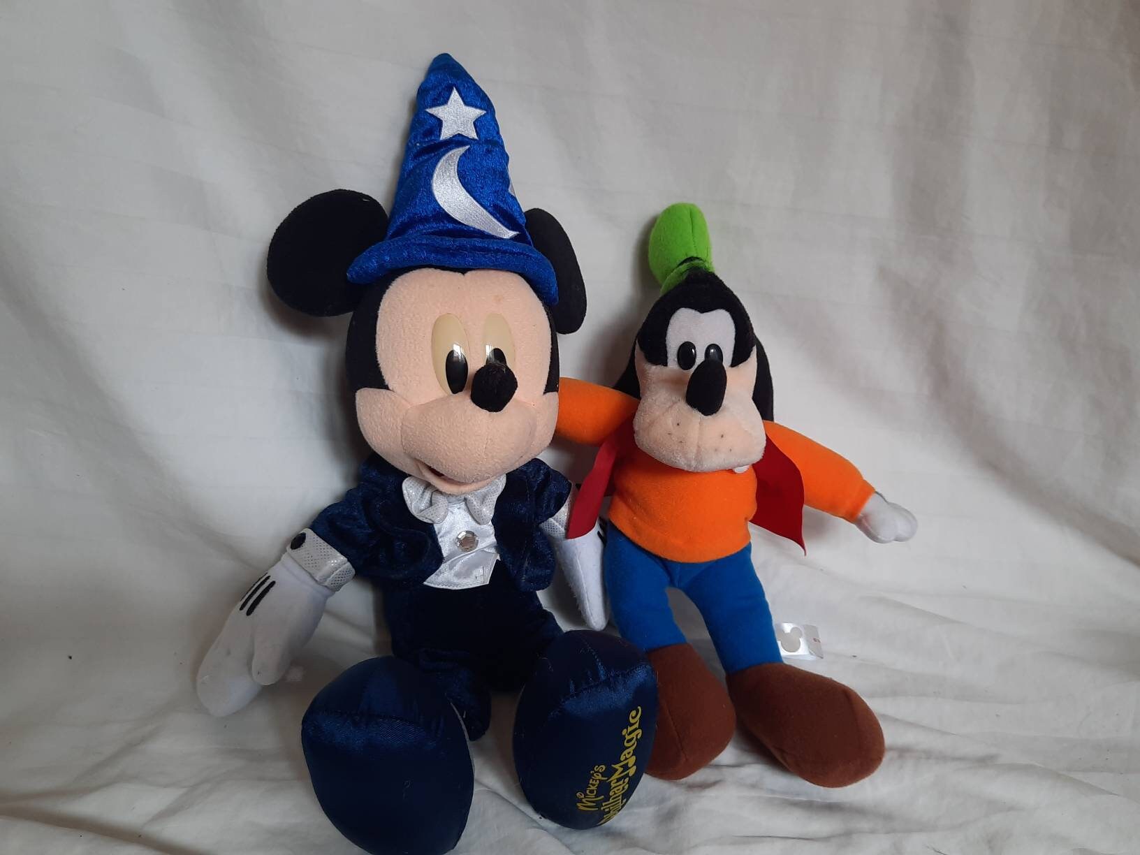 Vintage Disney Japan Mickey Mouse and Goofy Plush Mouse Japan