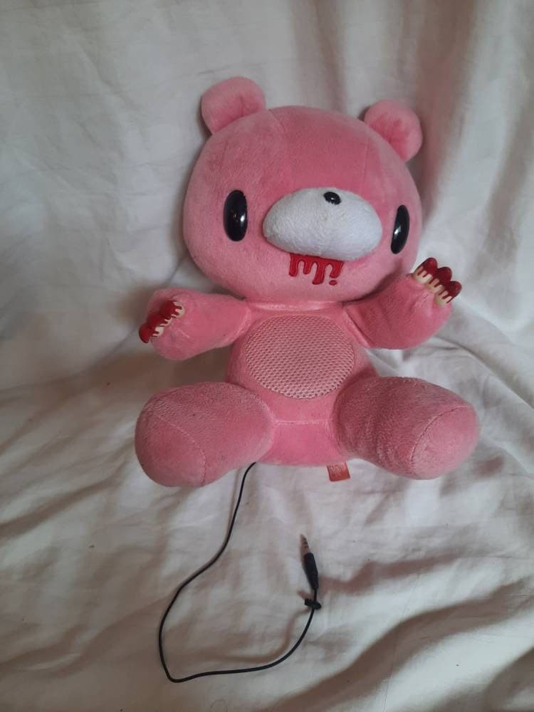 EDIT - Working Rare Gloomy Bear Plush/speaker With Audio Cord
