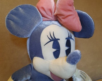 1999 Sega Vintage Minnie Mouse Disney 18jnch Silvery Blue Unique