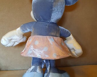 1999 Sega Vintage Minnie Mouse Disney 18jnch Silvery Blue Unique