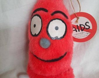 1993 Condom Boy Sega Plush Like New with Tags Super Rare Find Japan Exclusive