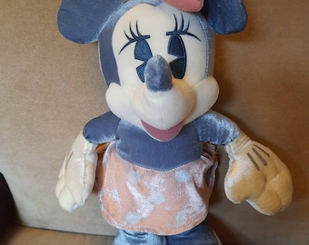 1999 Sega Vintage Minnie Mouse Disney 18jnch Silvery Blue Unique Rare from Japan