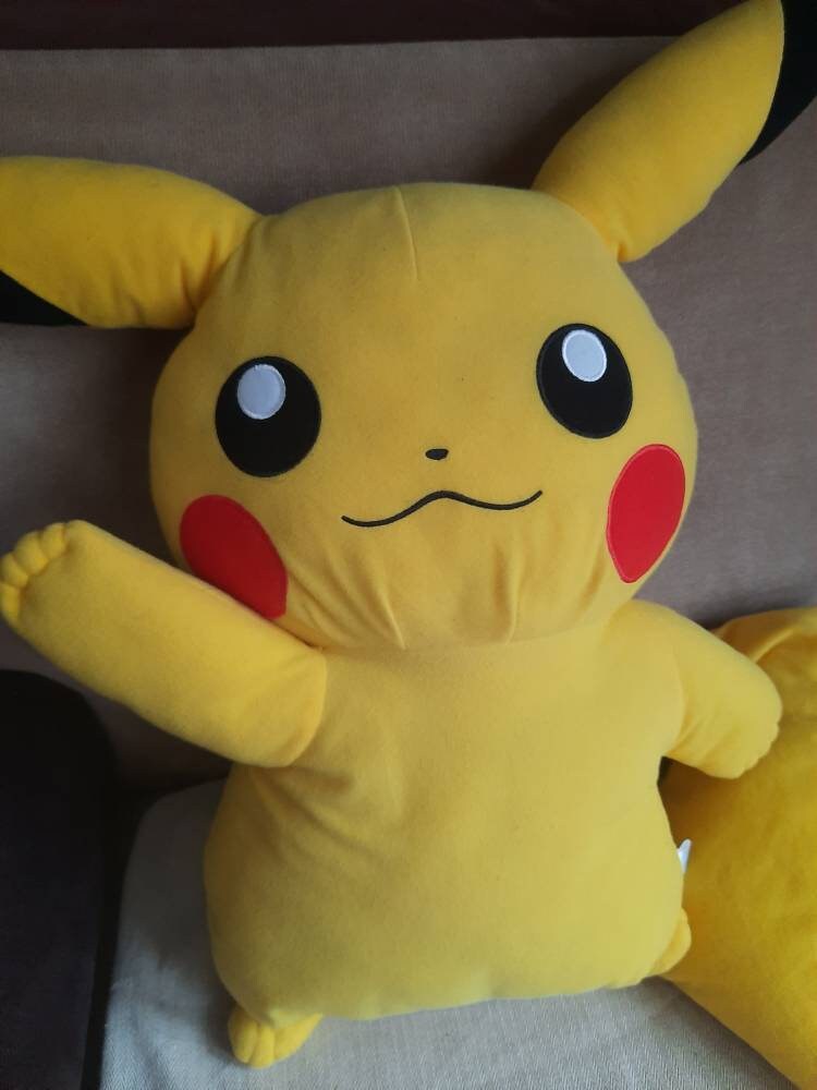 pikachu soft toy large