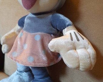 ミッキー　ミニー　ソフトドール　マスコット　SEGA 1999 1999 Sega Vintage Minnie Mouse Disney 18jnch Silvery Blue Unique