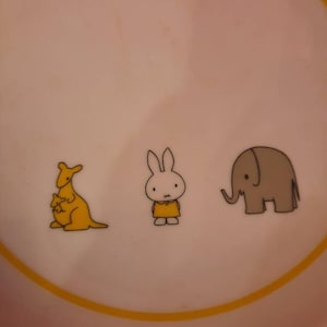 Two Miffy Ceramic Plates with Boxes Like New; never used. Lawson 2009