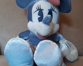 1999 Sega Vintage Minnie Mouse Disney 18jnch Silvery Blue Unique