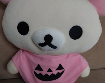 Peluche San-X Rilakkuma Halloween da 13 pollici con etichetta. Condizioni pari al nuovo. Prodotto per il mercato giapponese.