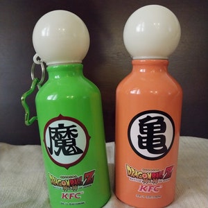 Two 6&quot; Rare Dragon Ball Z x KFC Water Bottles; New, never used.