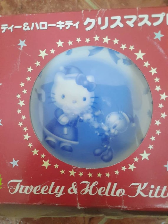 Hello Kitty and Tweety Vintage Christmas Plates - Super Rare