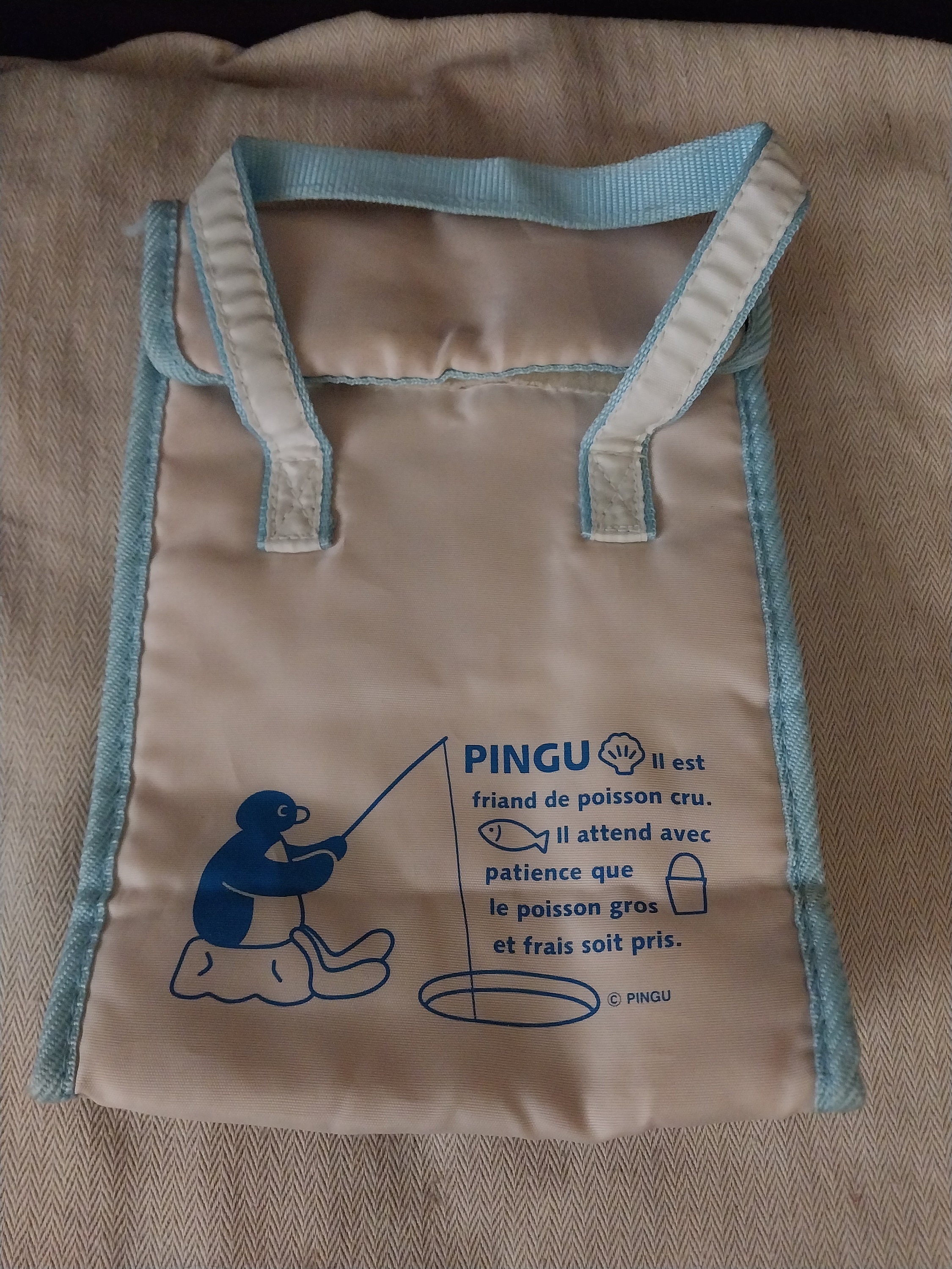 Pingu Set: Mr Donut Pingu Lunch Bag; Toiletries and Bag; Mug, Cup