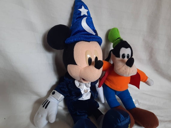 Vintage Disney Japan Mickey Mouse and Goofy Plush Mouse Japan
