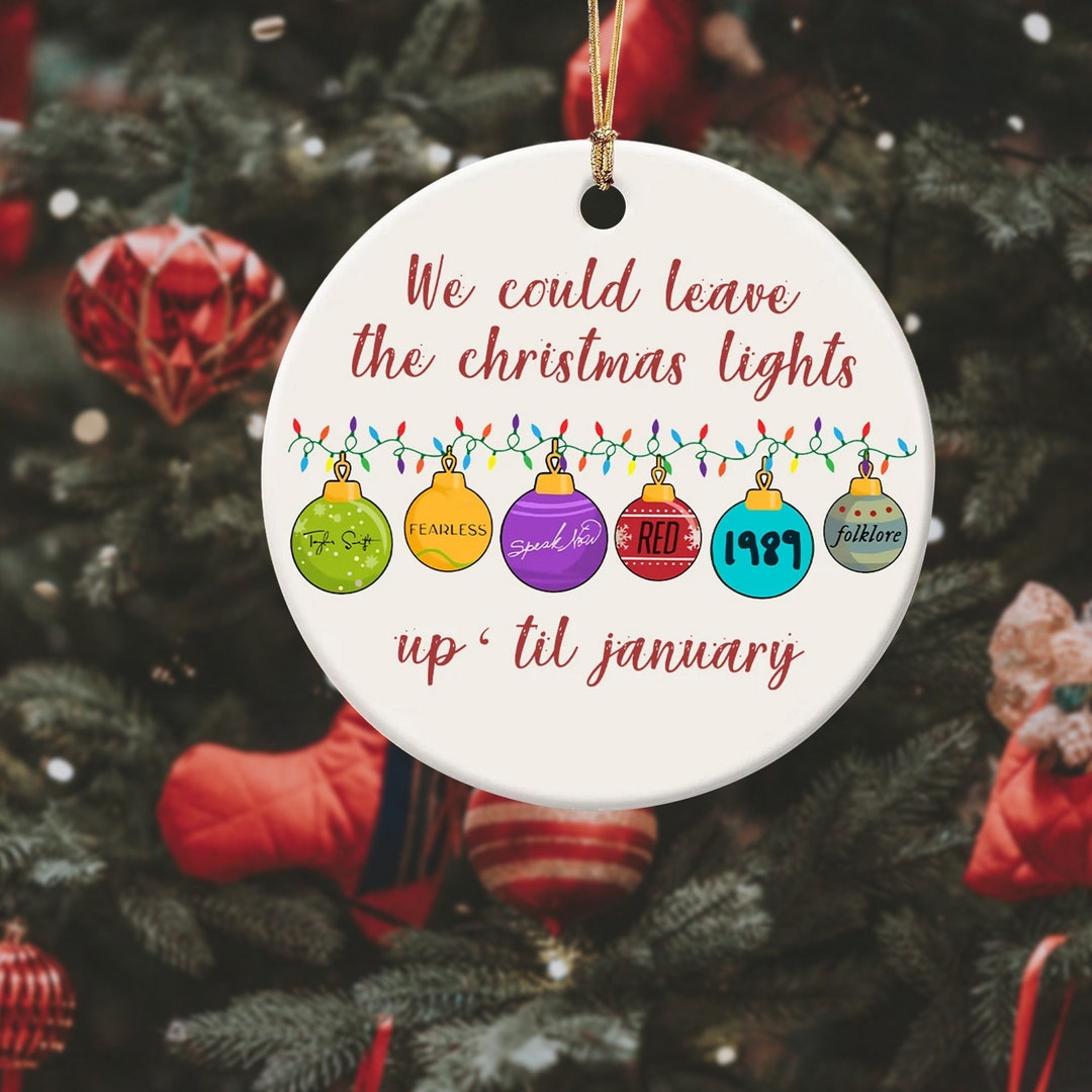 We Can Leave the Christmas Lights up 'til January Etsy