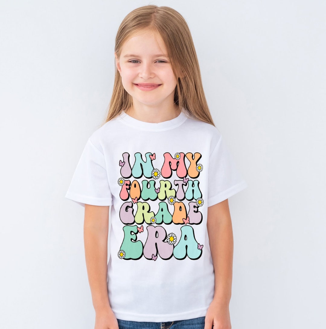 In My Fourth Grade Era Shirt, 4th Grader Girl Kid Outfit, First Day Of 4th Grade Outfit, Back To