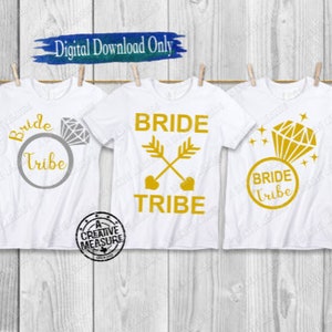 Bride Tribe - Bride Squad - Bridal - Wedding Crew - Bridal Party - Wedding Ring - Arrow - SVG Only - Digital Download - Bachelorette Designs