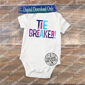 Baby Ankündigung - kleine Schwester - kleiner Bruder - Tie Breaker - Breaking The Gender Tie - Nur SVG - Digital Download - Baby On The Way