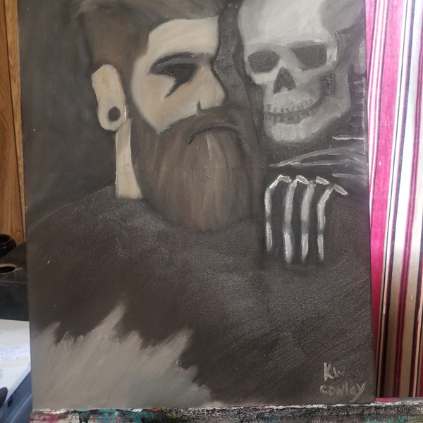 Self portrait with death