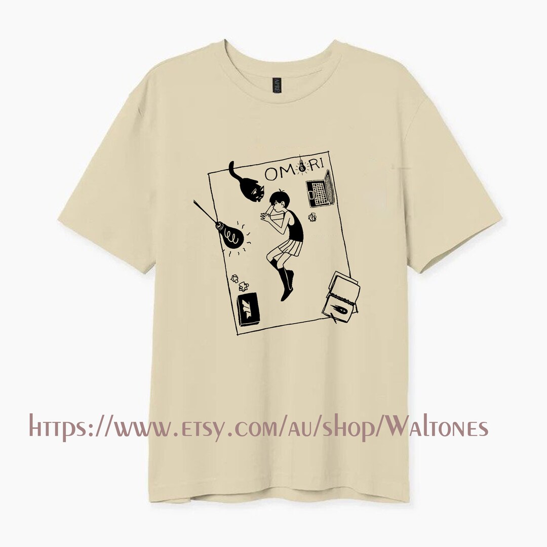 Omori Shirt Basil Omori Cat Inspired Shirt Mewo Shirt Cat Etsy