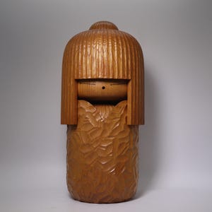Vintage SHIDO Shozan Kokeshi (26.5cm/10.4&quot;), Japanese Sosaku Creative Hand-carved Doll