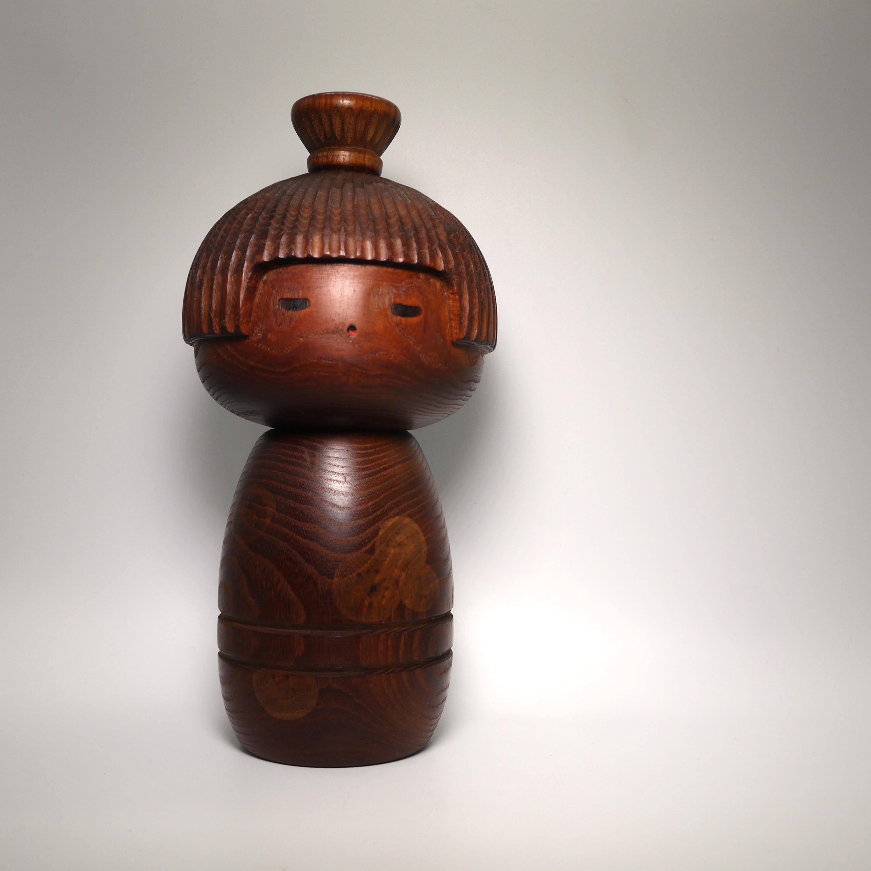 山中三平 ヴィンテージこけし (25 cm/9.8インチ)、日本の創作木彫り