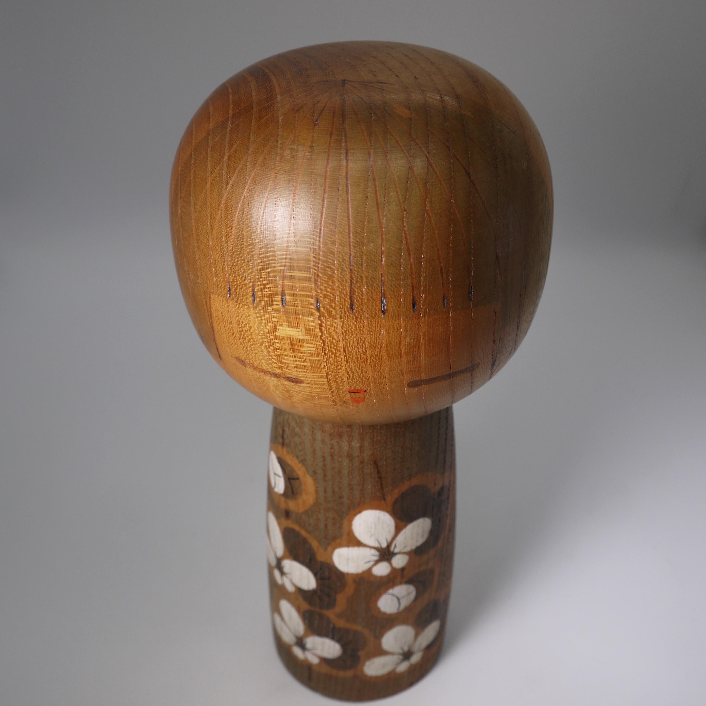 加藤正美 ヴィンテージこけし（23 cm/9.1インチ）、日本の創作木製人形