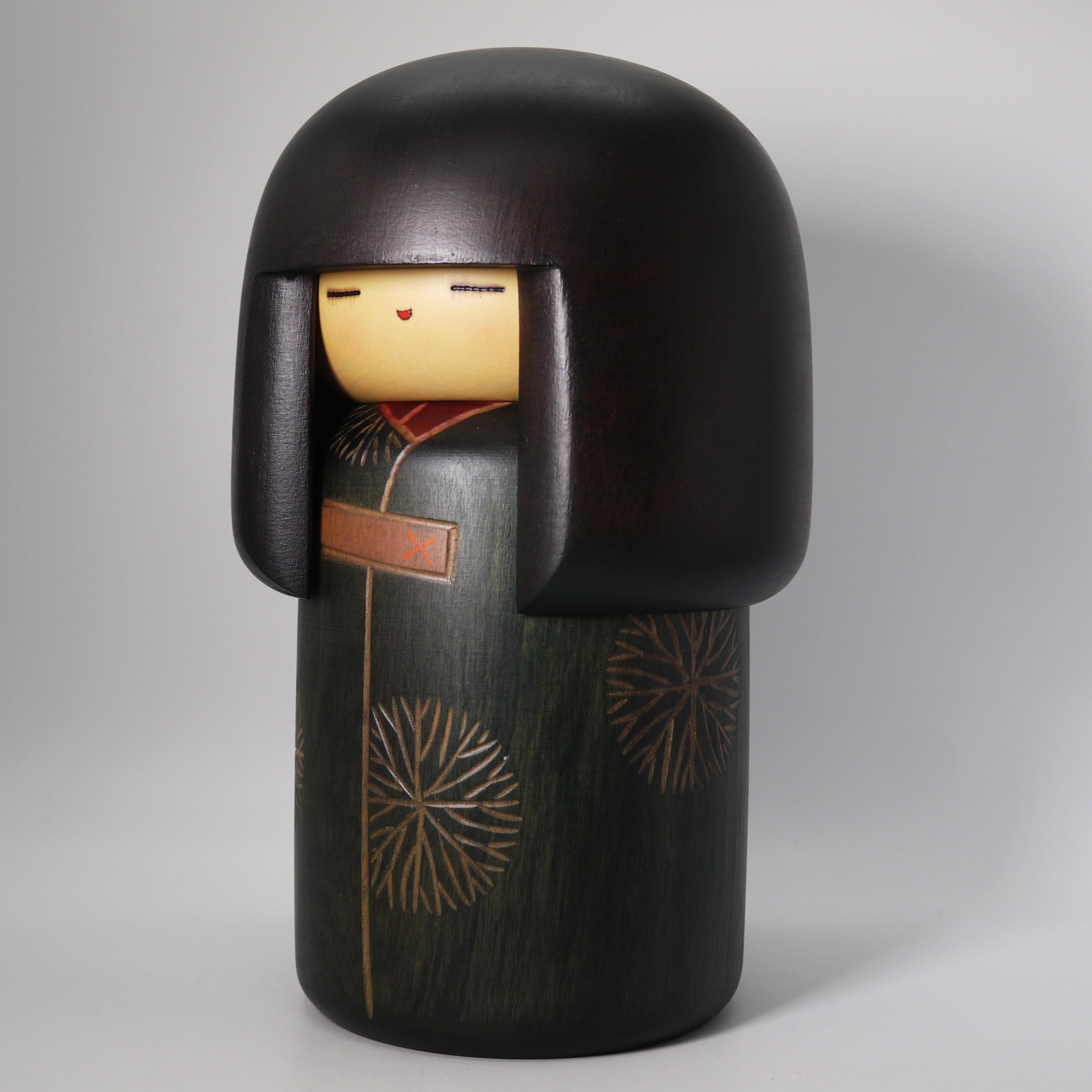 関口三作 創作こけし 帝釈模様 高さ41cm 木製 il_fullxfull.7231192051_lr72.jpg