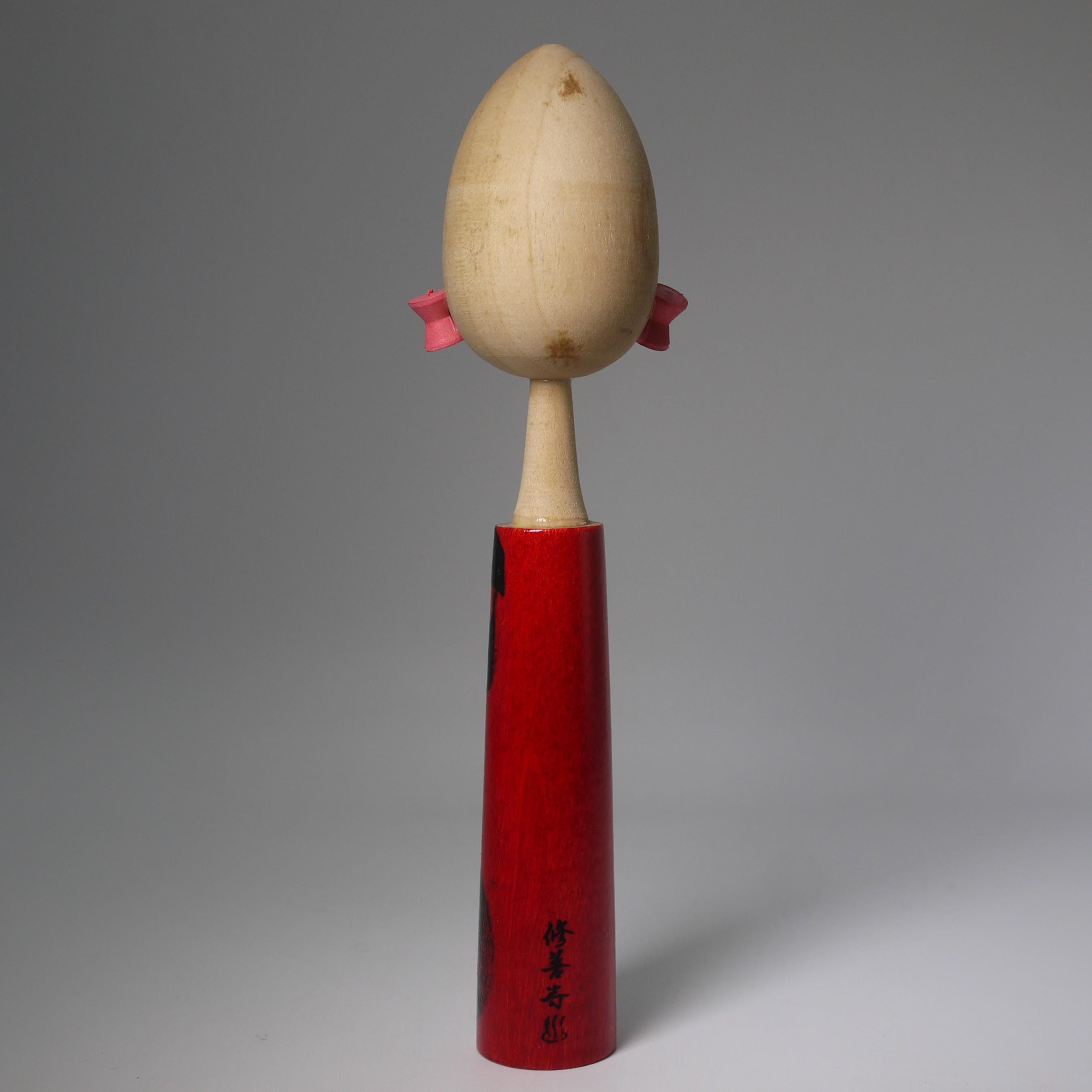 ヴィンテージレトロこけし（16.5cm/6.5インチ）、日本の民芸品木製人形