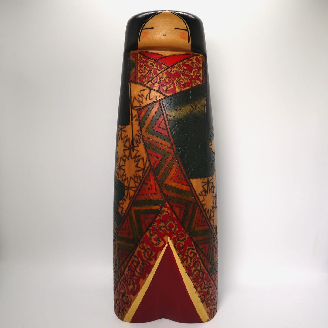 特大　創作こけし　小林伊之助 作　日本人形 木工芸 特大 創作こけし 小林伊之助 作 日本人形 木工芸 - メルカリ