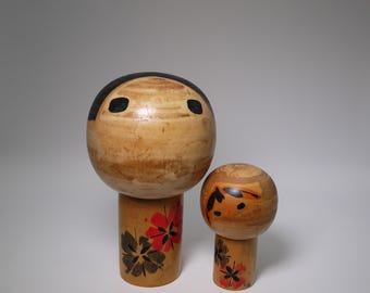 小林伊之助こけし (36 cm/14.2 インチ)、ヴィンテージ日本の