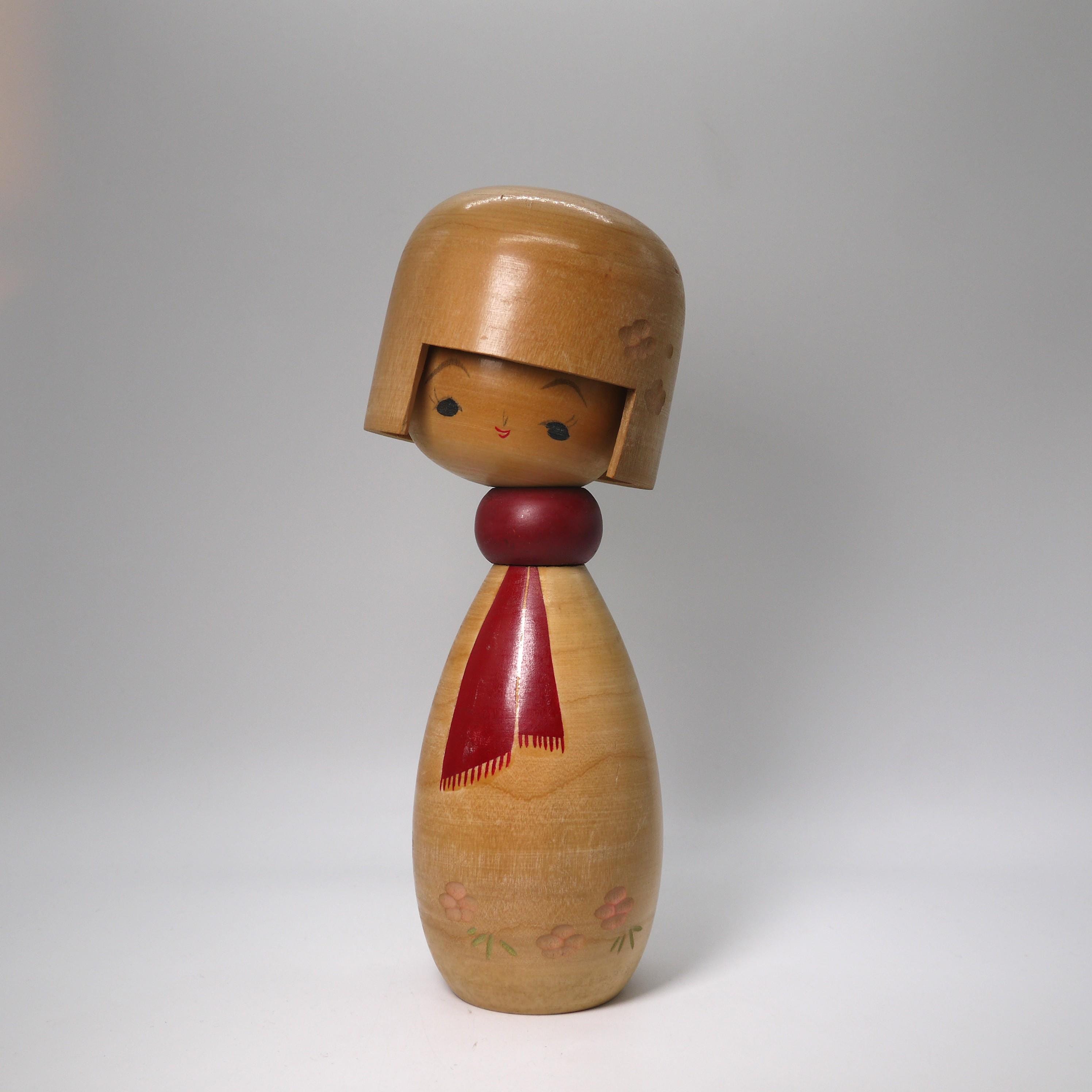 木製　こけし 岸貞夫こけし (22 cm/8.7