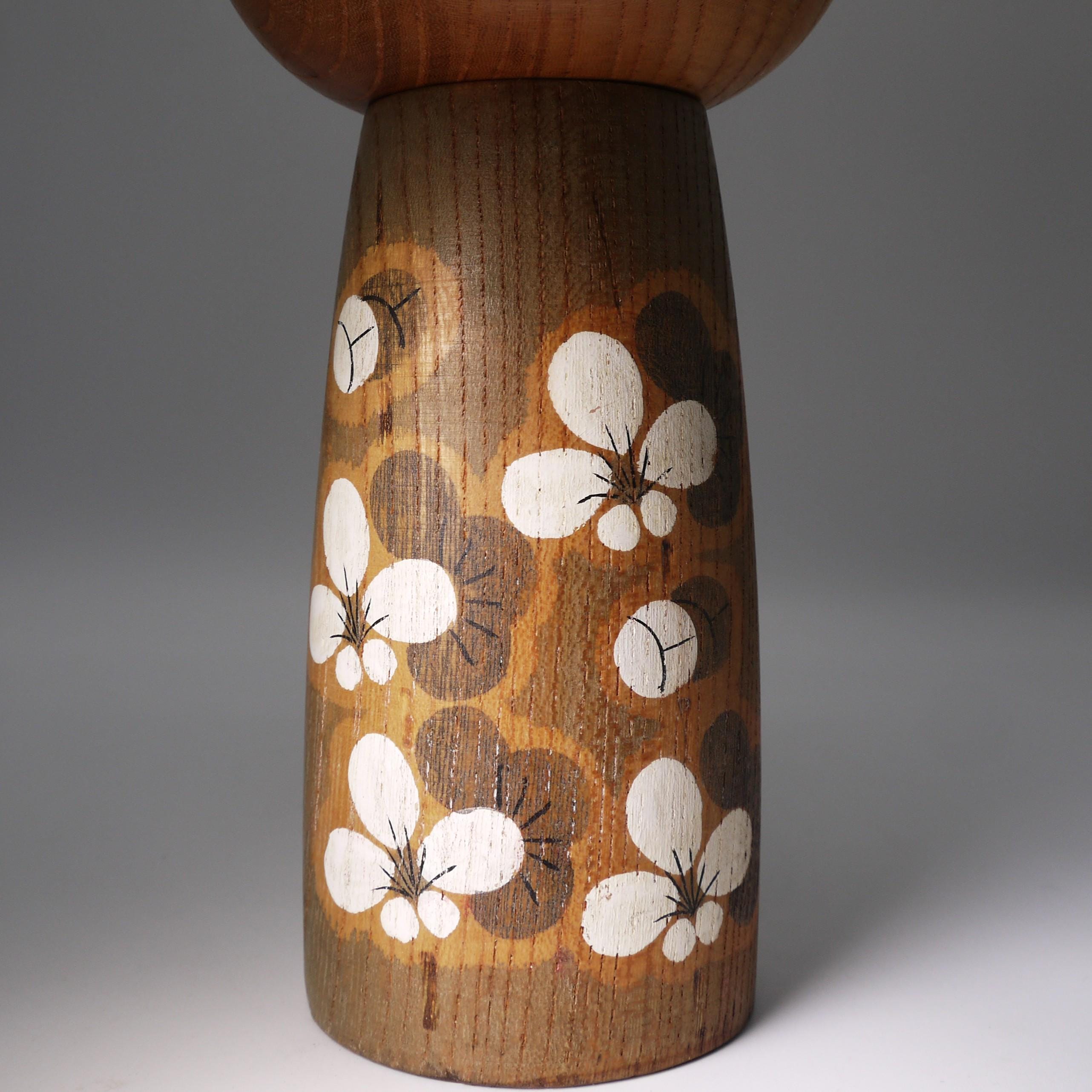 加藤正美 ヴィンテージこけし（23 cm/9.1インチ）、日本の創作木製人形