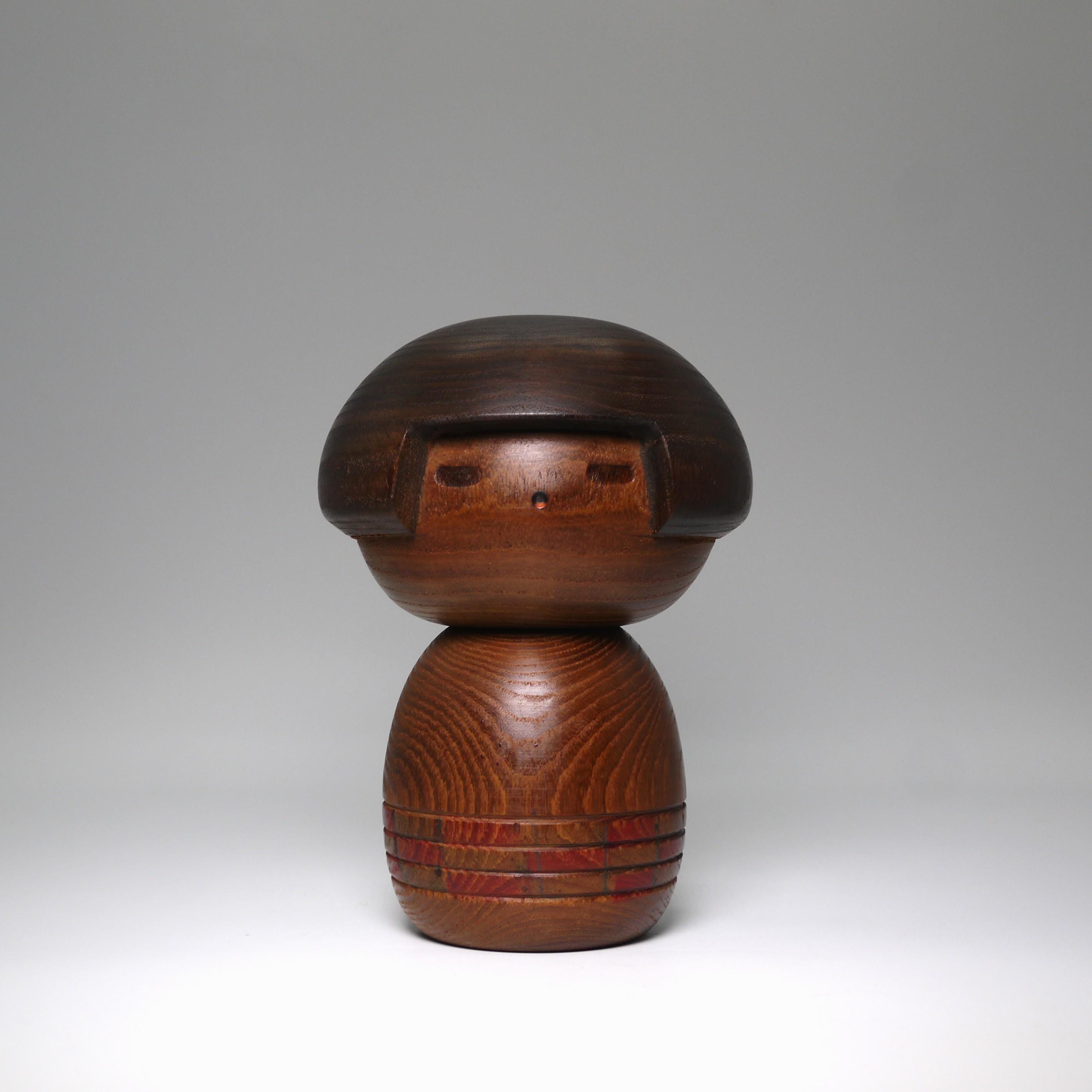 山中三平 ヴィンテージこけし (13 cm /5.1インチ)、日本の創作創作木製