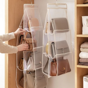 Purse Hanger Organizer for Closet, 2 Pack Handbag Storage Organizer,  Hanging Pur