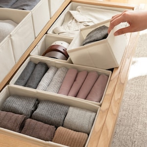 Shirt & Pant Organizer Clothes Drawer Fordable Dividers Storage Boxes  Wardrobe For Storage