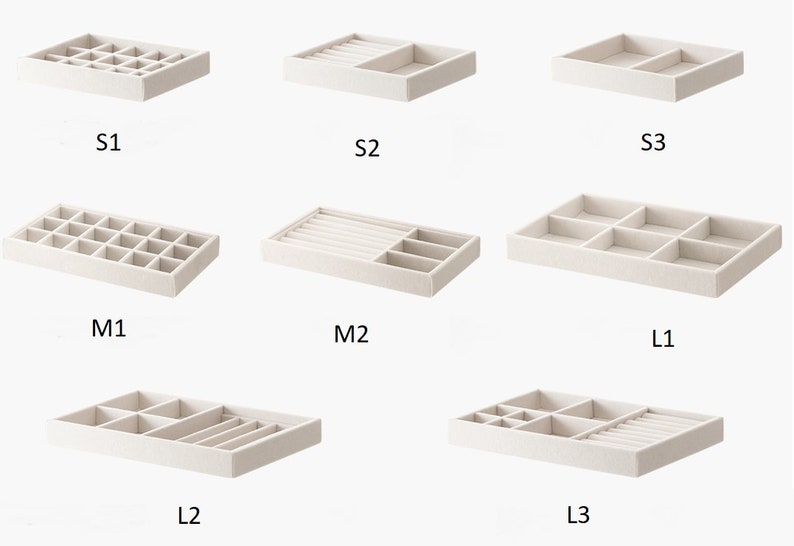 Jewellery Organizer Drawer Dividers Jewellery Storage Etsy