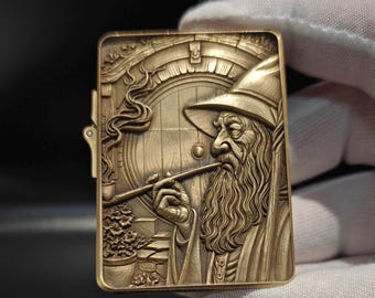 Middle Earth Relic Lighter Antique Bronze Fantasy Engraved Collector Piece | Limited Forged Edition