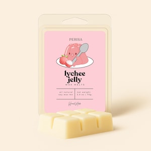 Wax Melt, Lychee Jelly, Soy Wax Melts, Handmade, Eco-friendly, Long Lasting Scented Wax Melts, Handmade Soy, Gift Ideas, Vegan Wax Melts.