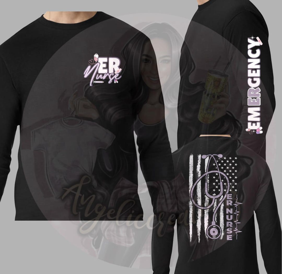 Emergency Room ER FLAG Long Sleeve - Etsy