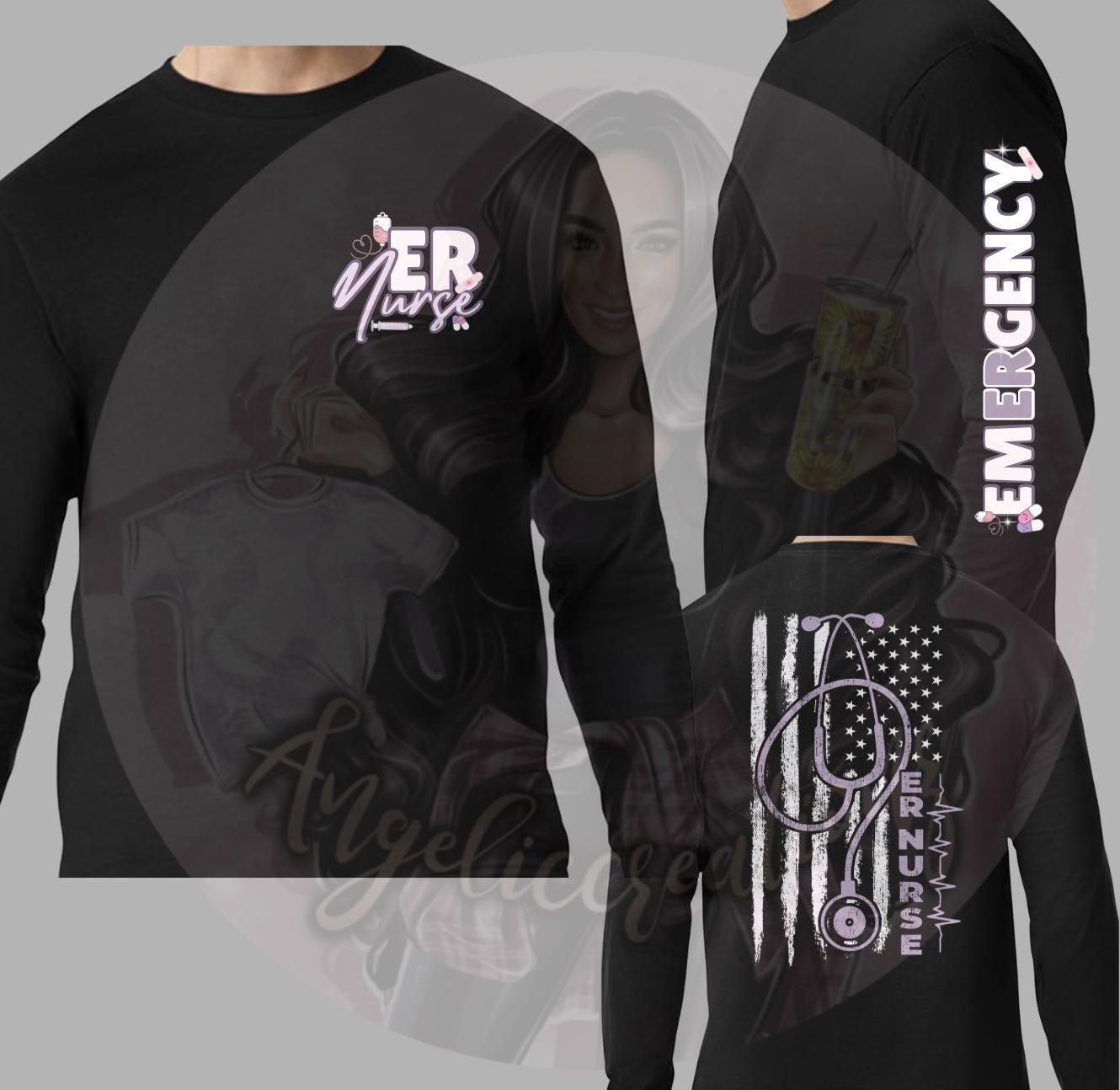 Emergency Room ER FLAG Long Sleeve - Etsy