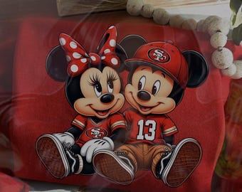 NINERS  minnie/Mickey mouse crew neck sweater