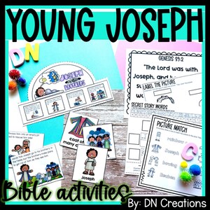 Joseph and His Brothers Bible Activities for Sunday School Bible Lesson