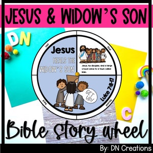 Jesus Raises Widow&#39;s Son Story Wheel: Bible Craft (PDF)