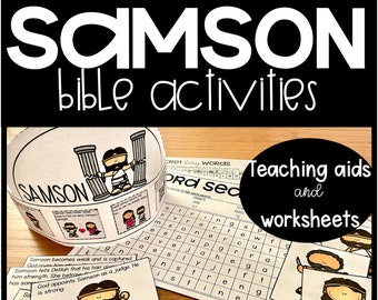 Samson Bible Study: Kids Sunday School Lessons (PDF Download)
