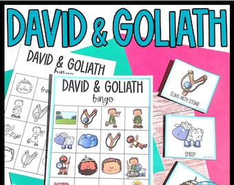 David and Goliath Bible Bingo Game (PDF)