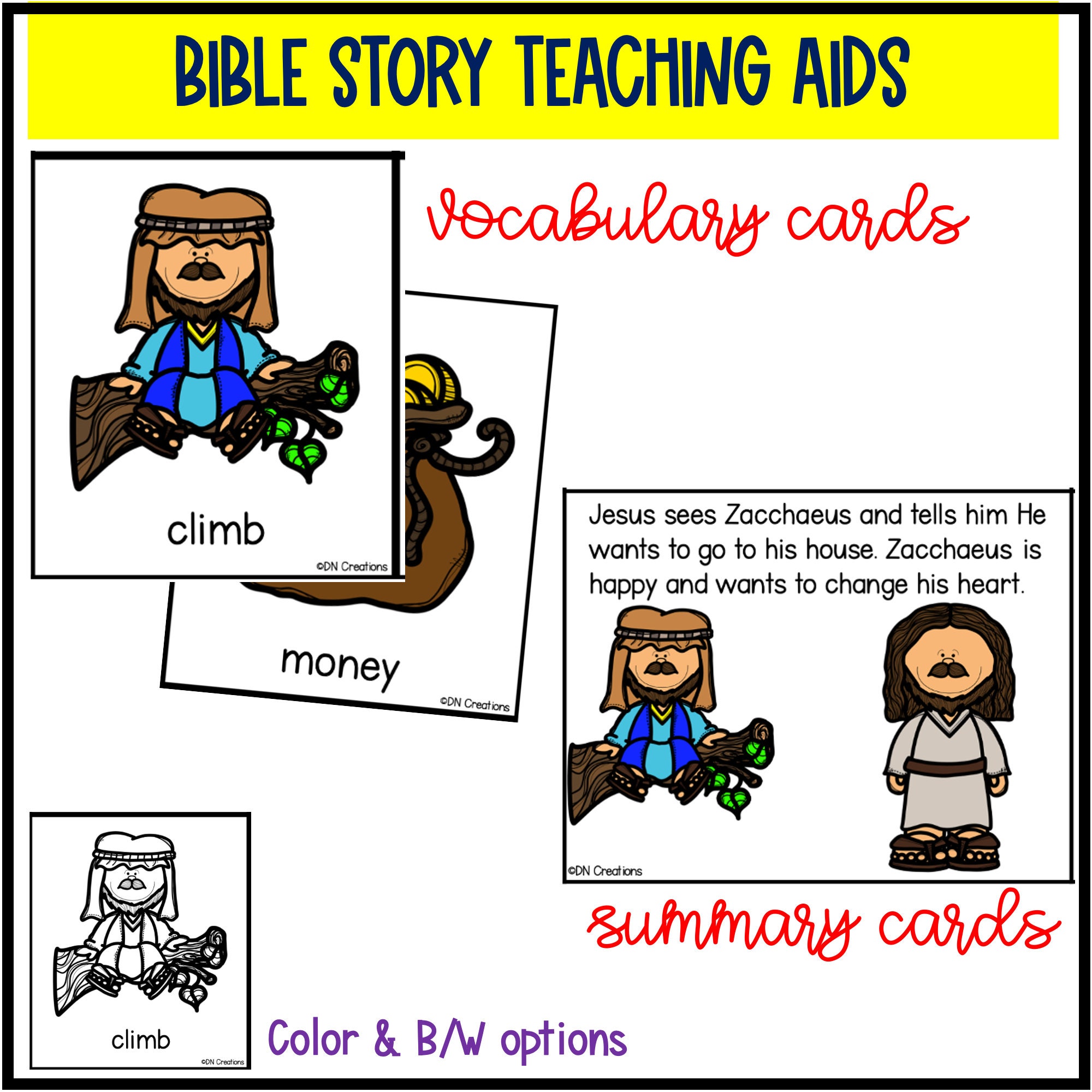 Zacchaeus Bible Study: Jesus and the Tax Collector Activities (PDF ...