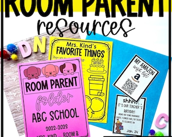 Room Parent Resources | PTA Resources | Back to School Handouts for PTA, Room Mom, Room Parent, and School Parent Volunteers