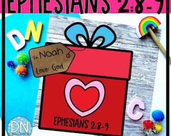 Ephesians 2:8-9 Bible Craft | Gift of Jesus Craft | Gift of God&#39;s Grace Sunday School Lesson