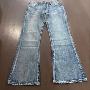 Women's bootcut jeans.