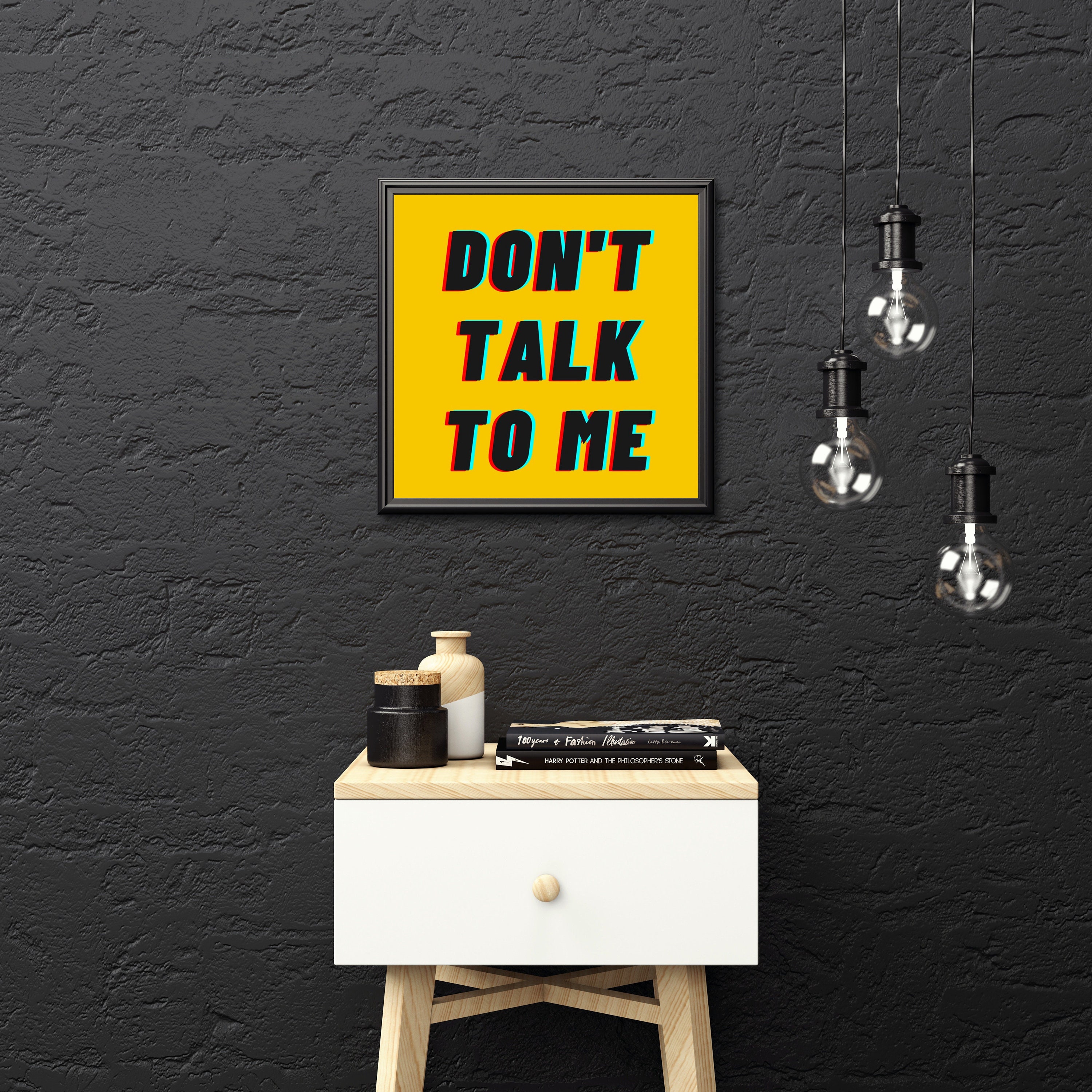 Don't Talk to Me Printable Wall Art - Etsy